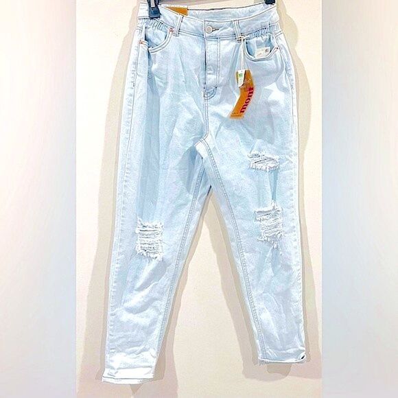 Vanilla Star Denim - New Vanilla Star | Super High Rise Mom Jeans Tapered Distressed NWT 29/9